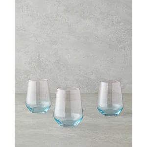 Paradise Cam 3'lü Bardak 425 ml Mavi - Pembe