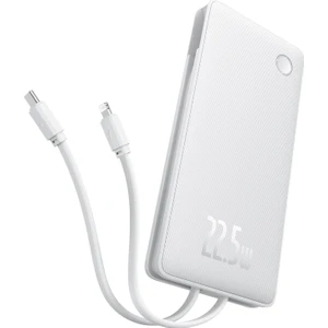 Airpow Lite Power Bank 10000 Mah 22.5W Entegre Type-C ve Lightning Kablolu - Siyah