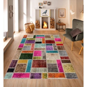 Crowban Home Kaymaz Taban Makinada Yıkanabilir Salon Halısı Mutfak Yuvarlak Halı Bohem  Halı Yolluk