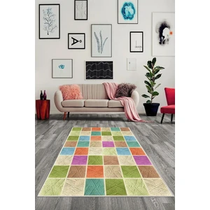 Crowban Home Crowban Kaymaz Taban Makinada Yıkanabilir Salon Halısı Mutfak Yuvarlak Halı Bohem Cool Halı Yolluk