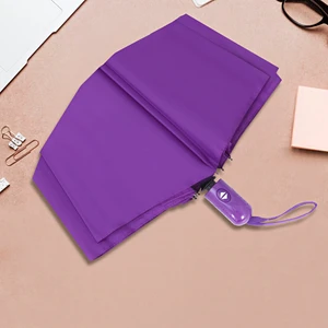 Şemsiye Mor Tam Otomatik Rüzgara Dayanıklı