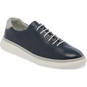 Lacivert Hakiki Deri Erkek Sneaker - E24I1AY56812-A31