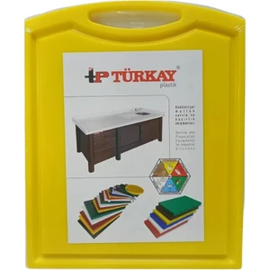 32.5X26.5X2 cm Saplı-Oluklu Polietilen Kesme Tahtası Kesim Levhası 1244