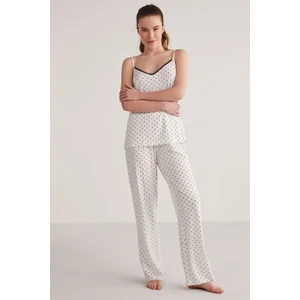 Polka Askılı Pijama Takımı