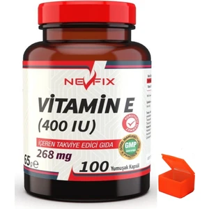 Vitamin E 100 Kapsül + Hap Kutusu