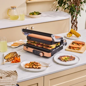 Gastro Gourmet Izgara ve Tost Makinesi Copper 2000 W 6 Dilim Kapasiteli