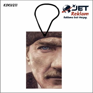 Jet Hızında Jethızında Mustafa Kemal Atatürk Özel Tasarımlı Dekoratif Oto Araç Kokusu