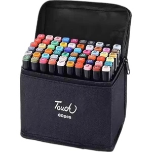 Çift Uçlu Marker Kalem 60'lı Çantalı (Standsız)