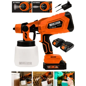 Alman T 999 Vf 20 Ah Çift Akülü Boya Tabancası Püskürtme Ilaçlama Makinesi