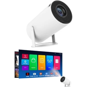 HY300T Lite Taşınabilir Sinema Projektörü Ev Sineması Bluetooth Android 11 Akıllı Projeksiyon Wifi