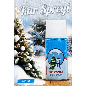 Tuğset Etiket Yılbaşı Kar Spreyi 150 ml (Erimeyen, Ağaç, Pencere ve Cam Süsleme Için Yazı Kar SPREYİ)-T1095