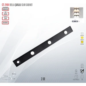 CT-2464 Bella Şarjlı Slım Cabınet