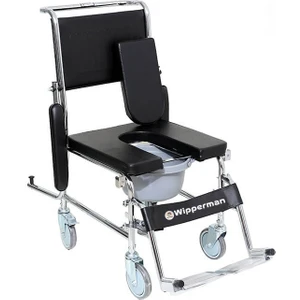 Vinleks Döşemeli Lazımlıklı Tekerlekli Tuvalet Ve Banyo Sandalyesi