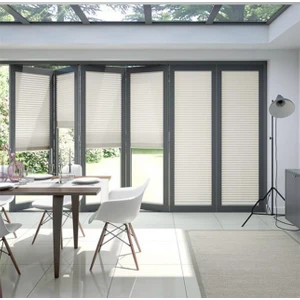 Yazar Home Katlanabilircam Balkon Perdesi Beyaz(Vidalı Veya Kancalı Montaj)