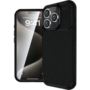 iPhone 16 Pro Max Kılıf Karbon Fiber Desenli Silikon Kılıf
