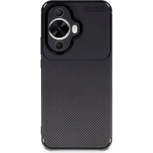 Huawei Nova 12S Kılıf Karbon Fiber Desenli Silikon Kılıf