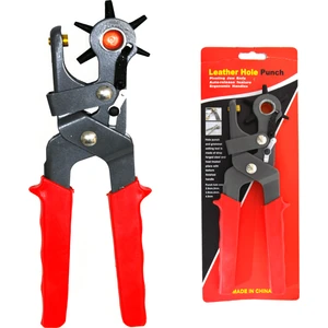 Yüksek Kalite 6 Farklı Boy Kemer Delme Pensesi - Çarklı Zımba