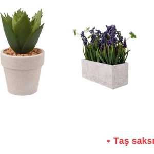 Dekoratif 2'li Yapay Çiçek Seti