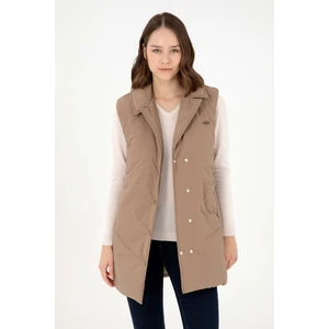 U.S. Polo Assn. Kadın Haki Yelek (Dokuma) 50289554-VR027