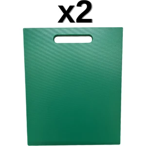 2'li Türkay 32.5X26.5X1 cm Saplı Polietilen Kesme Tahtası Kesim Levhası 1138