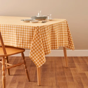 Bella Maison %100 Pamuk Pavia Masa Örtüsü Hardal (150x150 cm)