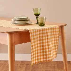 Bella Maison  Pamuk Pavia Runner Hardal (50 x 150  cm )