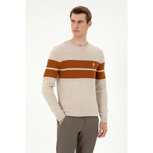 U.S. Polo Assn. Erkek Taş Melanj Kazak /Triko 50293041-VR225