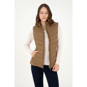 U.S. Polo Assn. Kadın Haki Yelek (Dokuma) 50289555-VR027