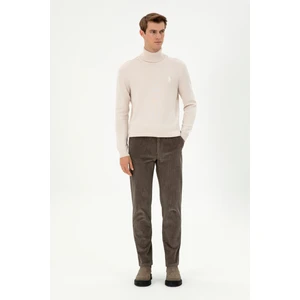 U.S. Polo Assn. Erkek Vizon Pantolon (Kanvas-Chino) 50291184-VR052