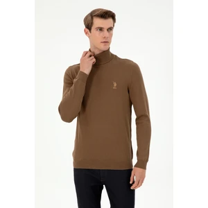 U.S. Polo Assn. Erkek Haki Melanj Kazak /Triko 50288884-VR125
