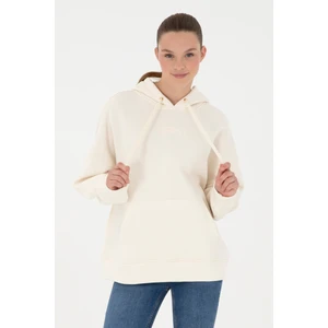 U.S. Polo Assn. Kadın Krem Sweatshirt 50292370-VR071