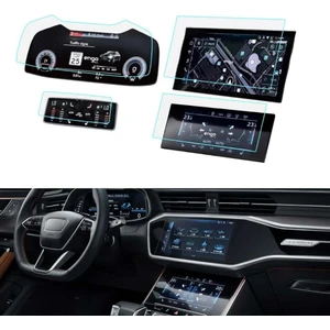 Audi Q8 Ekran Koruyucu Set Multimedya Kumanda Gösterge Klima