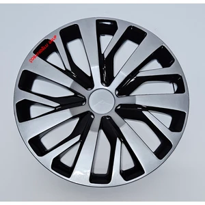Çobanoğlu Grup  Clio Uyumlu Çelik Jant Görünümlü 15" Jant Kapağı 4 Adet +Amblem