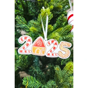 Candy Cane 2025 Ginger House Kurabiye Ev Tema Yılbaşı Ağaç Süsü
