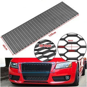 Drs Tuning Audi Dizayn 3D Style Abs Plastik Panjur Teli 120X40 cm Siyah