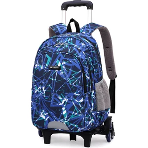 Okul Çantası Tekerlekli Öğrenci Sırt Çantası 6 Tekerlek (32*25*46CM) ZRY8006 (Yurt Dışından)