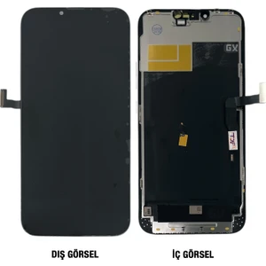 Teknonet  iPhone 13 Pro Max Uyumlu GX Oled Lcd+Dokunmatik+Çıtalı (Siyah) NT-110884