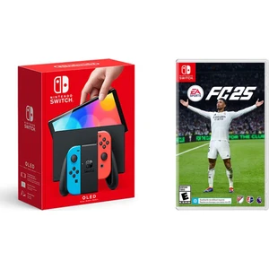 Switch OLED Oyun Konsolu Sıfır + Fc 25 Fifa 25 2025 Oyunu