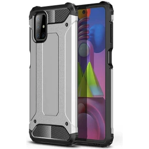 Galaxy M51 Kılıf Zore Crash Silikon Kapak-Gri