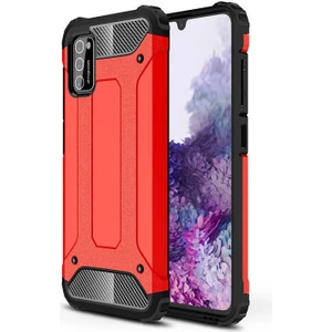 Galaxy A02S Kılıf Zore Crash Silikon Kapak-Kırmızı
