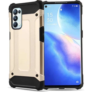 Oppo Reno 5 Pro 5g Kılıf Zore Crash Silikon Kapak-Gold