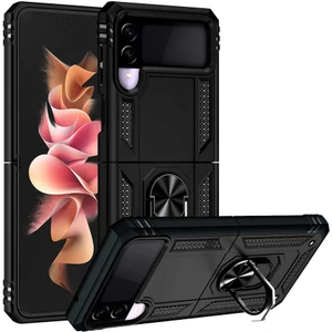Galaxy Z Flip 3 Kılıf Zore Vega Kapak-Siyah