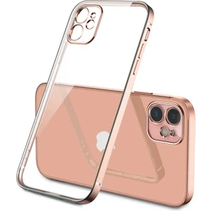 Apple iPhone 12 Kılıf Zore Gbox Kapak-Gold