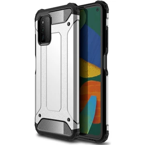 Galaxy A03S Kılıf Zore Crash Silikon Kapak-Gri