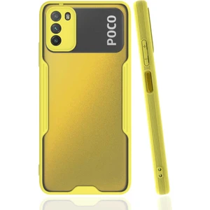 Xiaomi Poco M3 Kılıf Zore Parfe Kapak-Sarı