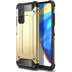 Xiaomi Mi 10T Pro 5g Kılıf Zore Crash Silikon Kapak-Gold