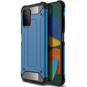 Galaxy A03S Kılıf Zore Crash Silikon Kapak-Mavi