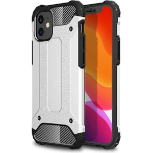 iPhone 12 Mini Uyumlu Zore Crash Silikon Kapak-Gri