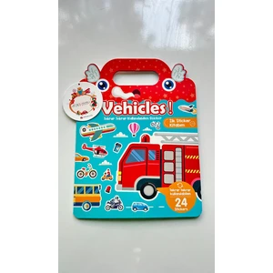 Bilmiş Çocuk Tekrar Kullanılabilen Ilk Sticker Kitabım Büyük Araçlar