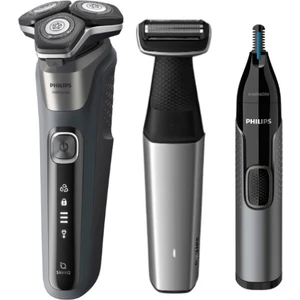 S5887/10 Islak/kuru Sinek Kaydı Tıraş Makinesi - Banyo Vücut Bakım - Kulak/burun/kaş Düzeltici Set